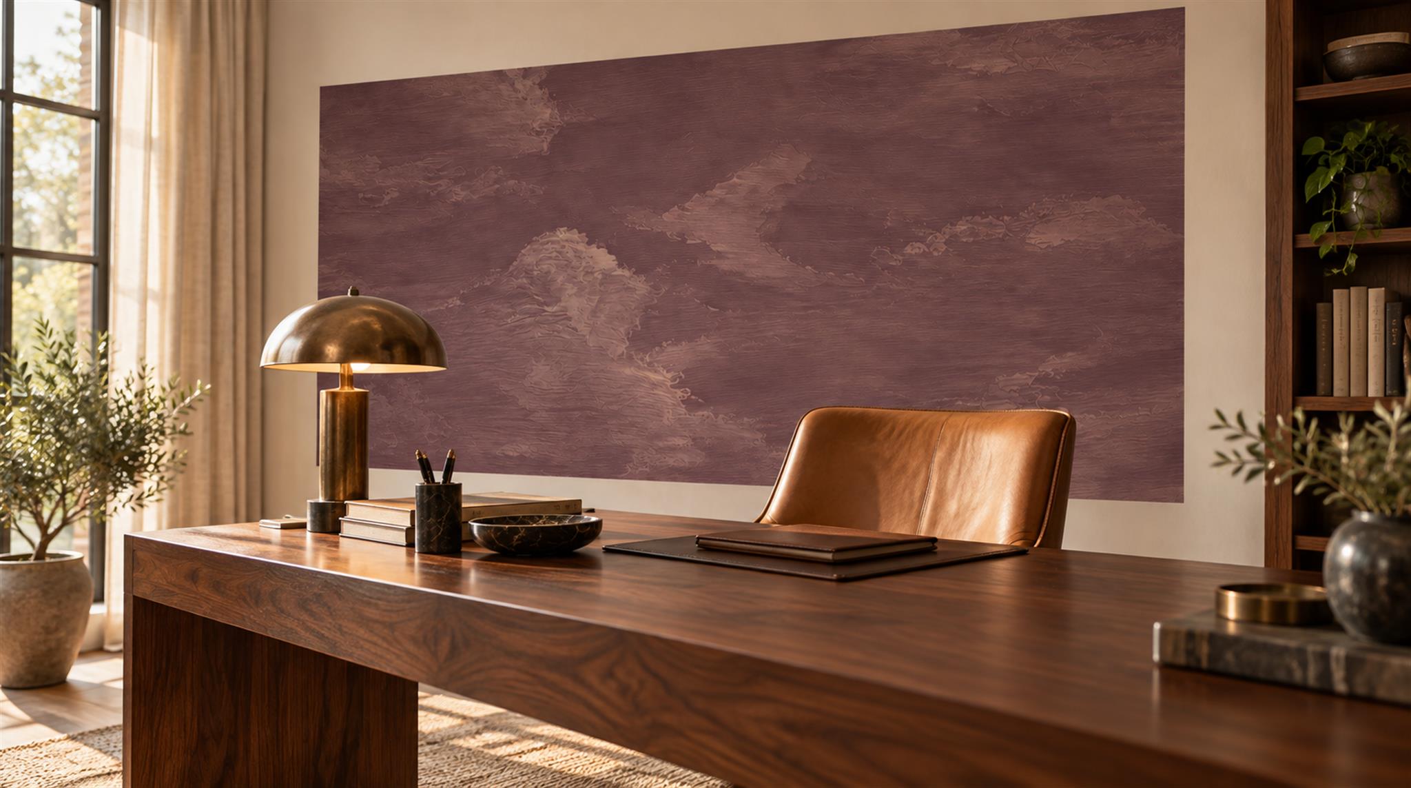 Neutral Decorative Patterning Wallpaper Mural Home-office-wallpaper-murals, Peel-and-stick Finish