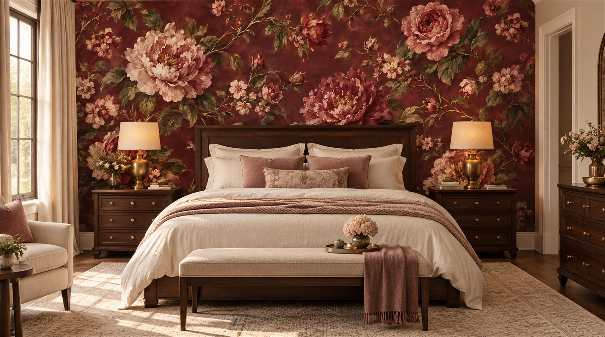 Neutral Abstract Forms Organic Wallpaper Mural Bedroom-wallpaper-murals, Peel-and-stick Finish