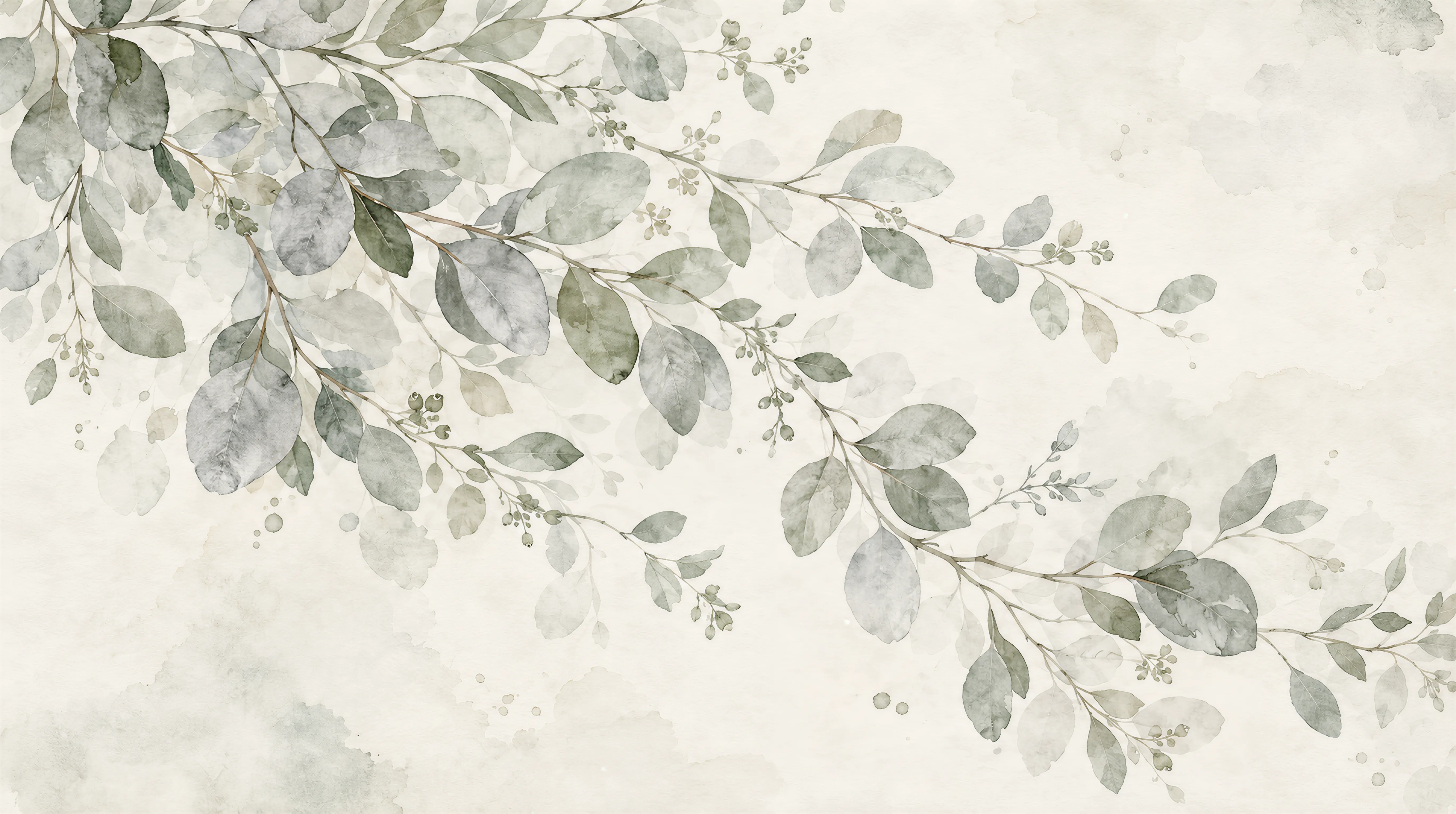 Sage Green And Neutral Abstract Forms Wallpaper Layered, Peel-and-stick Finish