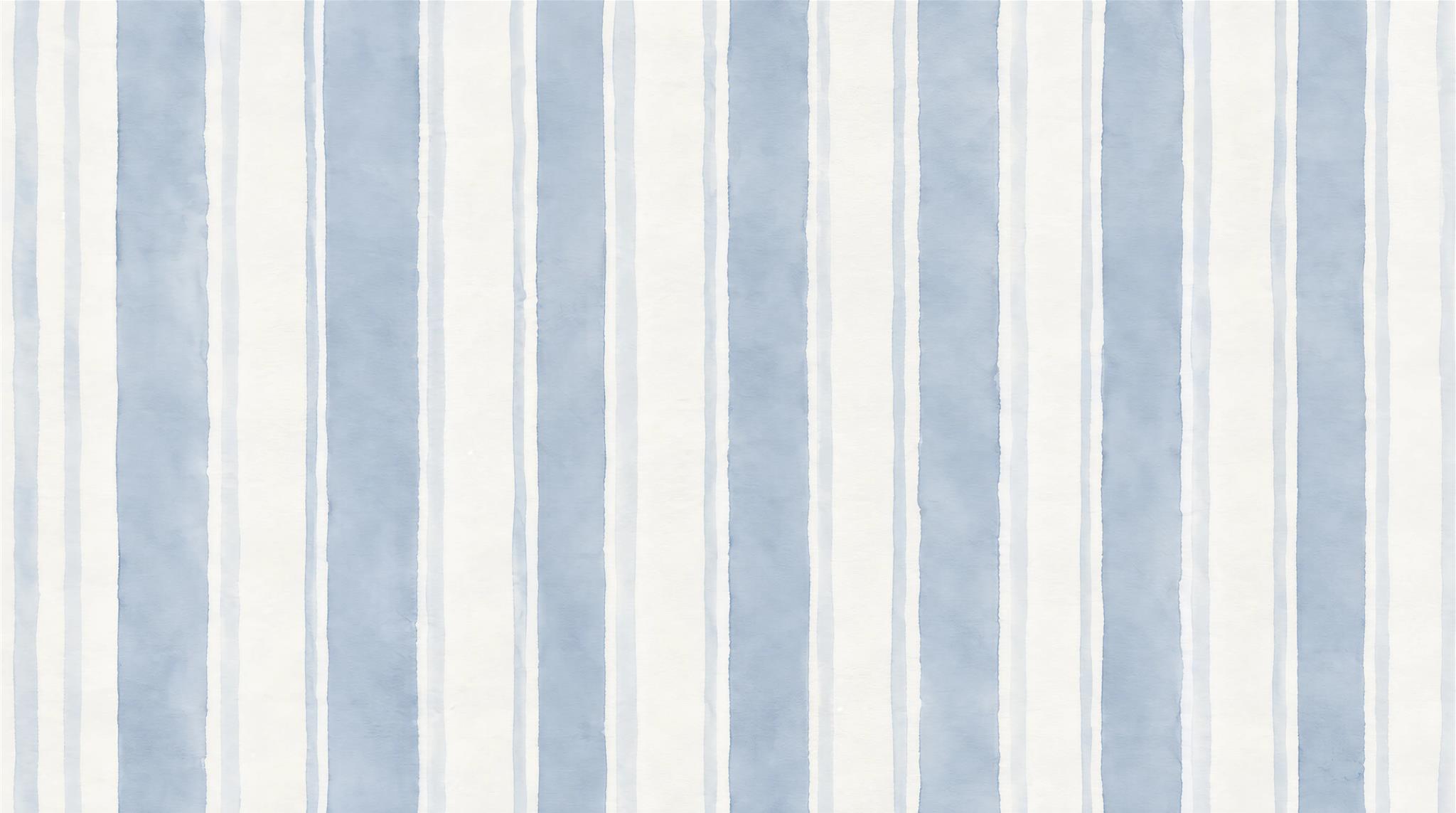 Blue And Neutral Striped Geometry Wallpaper Mural Accent-wall-wallpaper-murals, Peel-and-stick Finish
