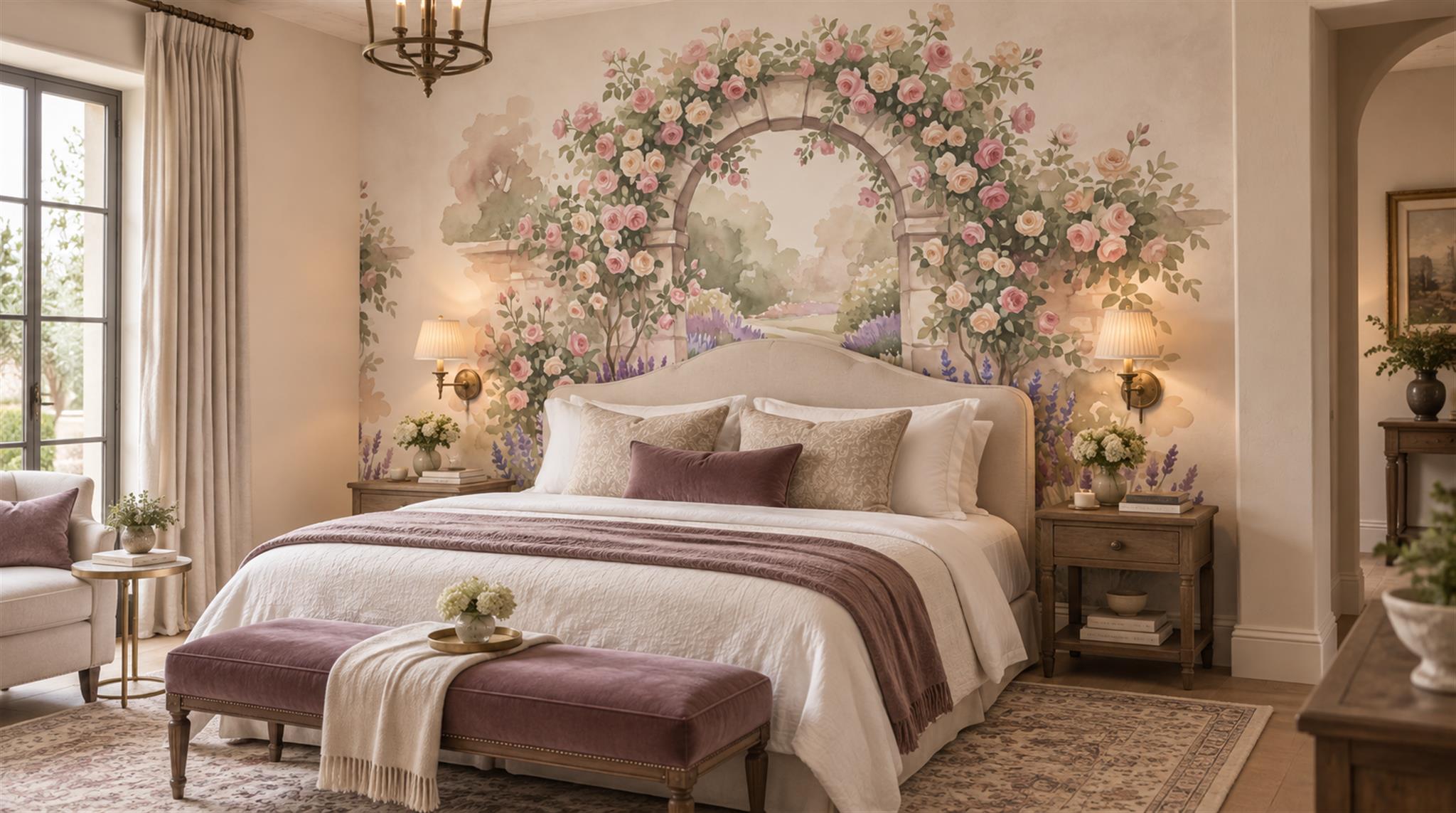 Soft Pastel And Neutral Abstract Forms Wallpaper Organic Wallpaper Accent-wall-wallpaper-murals, Peel-and-stick Finish