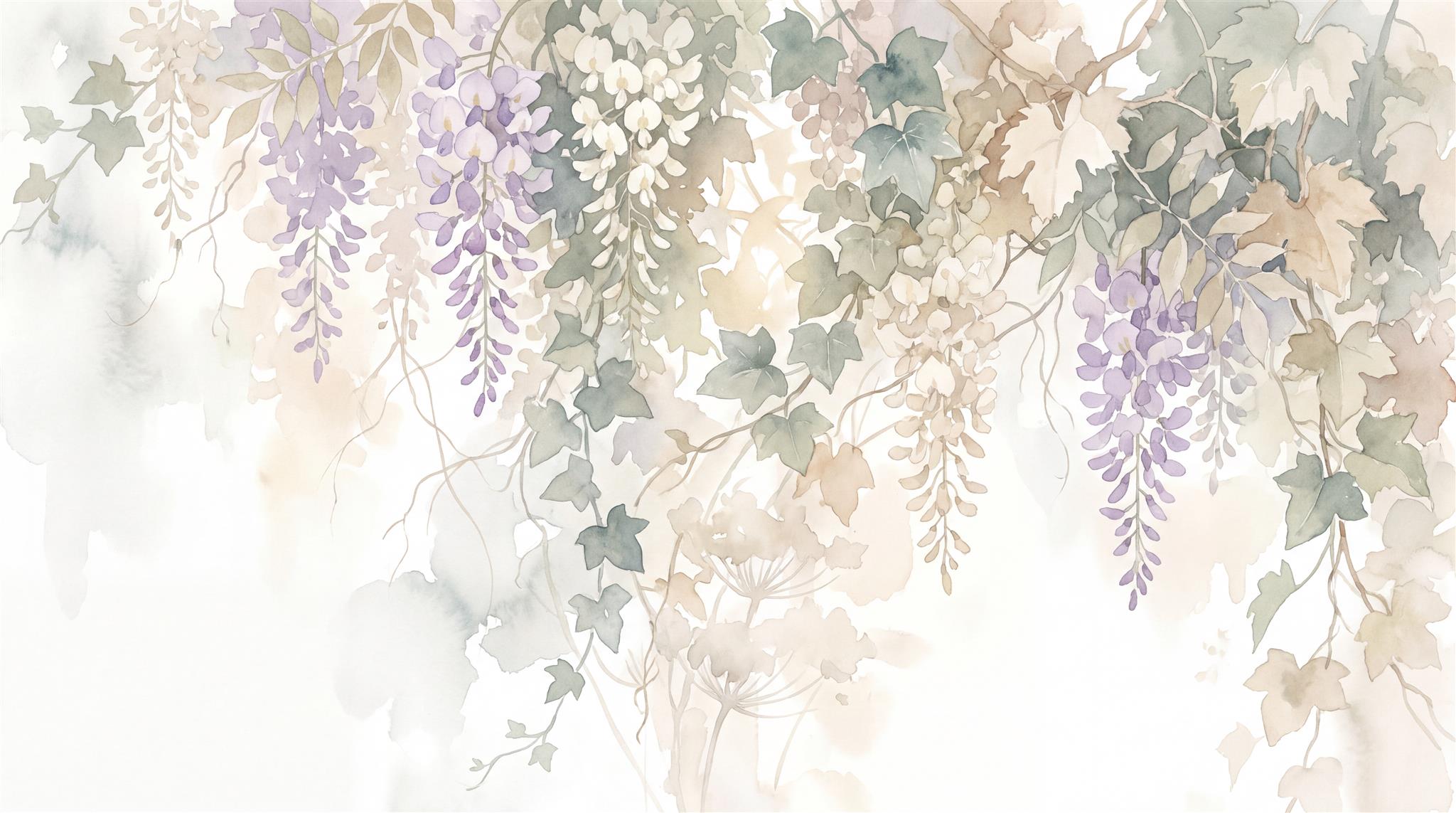 Soft Pastel And Neutral Abstract Forms Wallpaper Atmospheric Wallpaper Accent-wall-wallpaper-murals, Peel-and-stick Finish