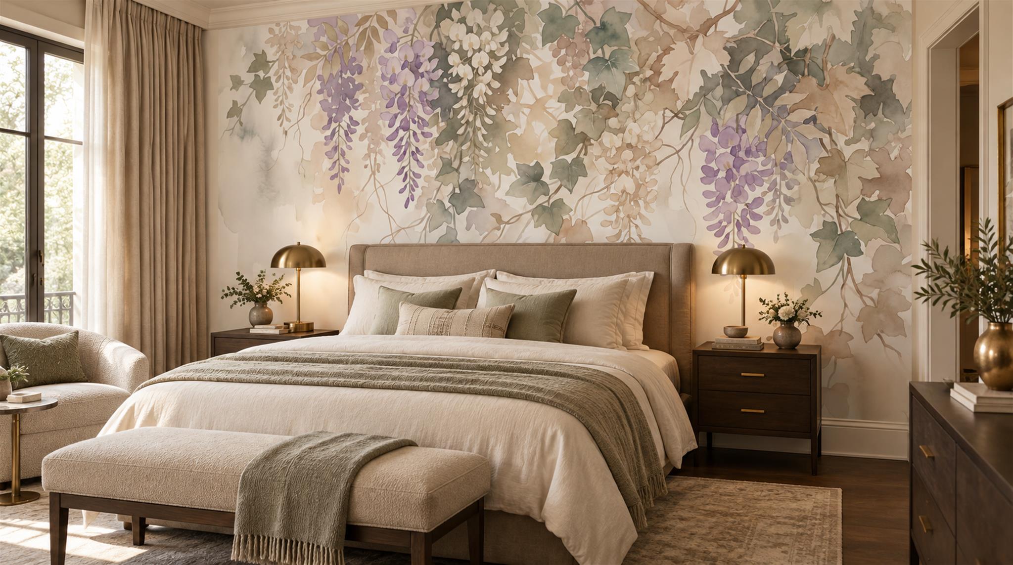 Soft Pastel And Neutral Abstract Forms Wallpaper Atmospheric Wallpaper, Peel-and-stick Finish