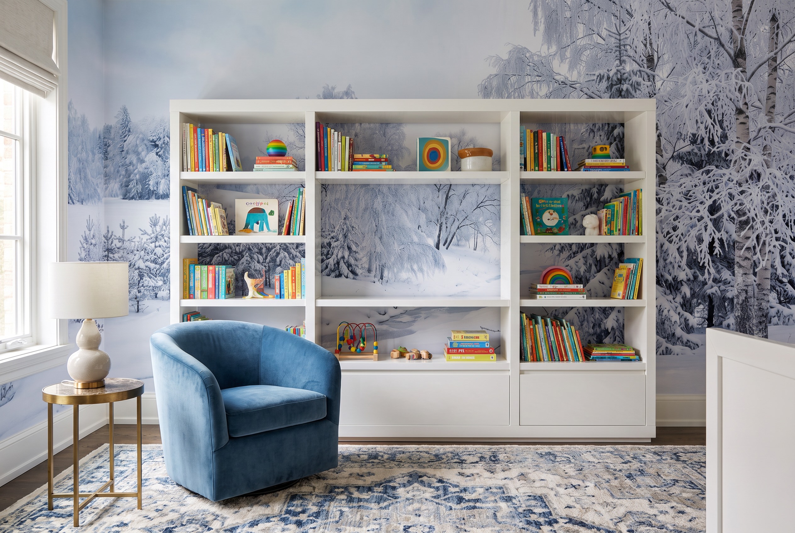 Neutral Abstract Forms Wallpaper Mural Layered Linear Wallpaper Mural Accent-wall-wallpaper-murals, Peel-and-stick Finish