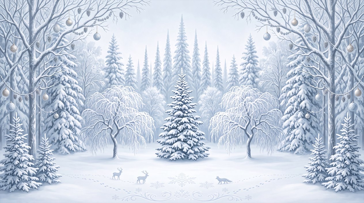 Blue Deer Wallpaper Mural, Peel-and-stick Finish