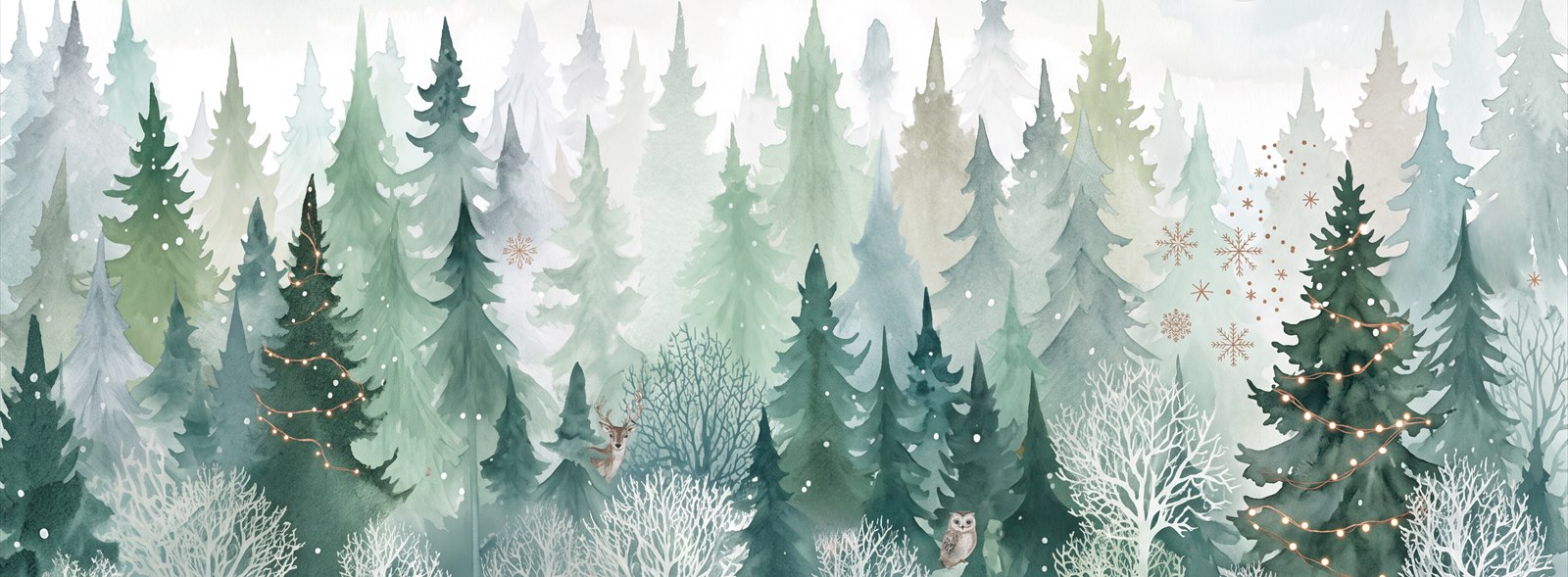 Green Abstract Forms Illustrated Wallpaper Mural Feature-wall-wallpaper-murals, Peel-and-stick Finish