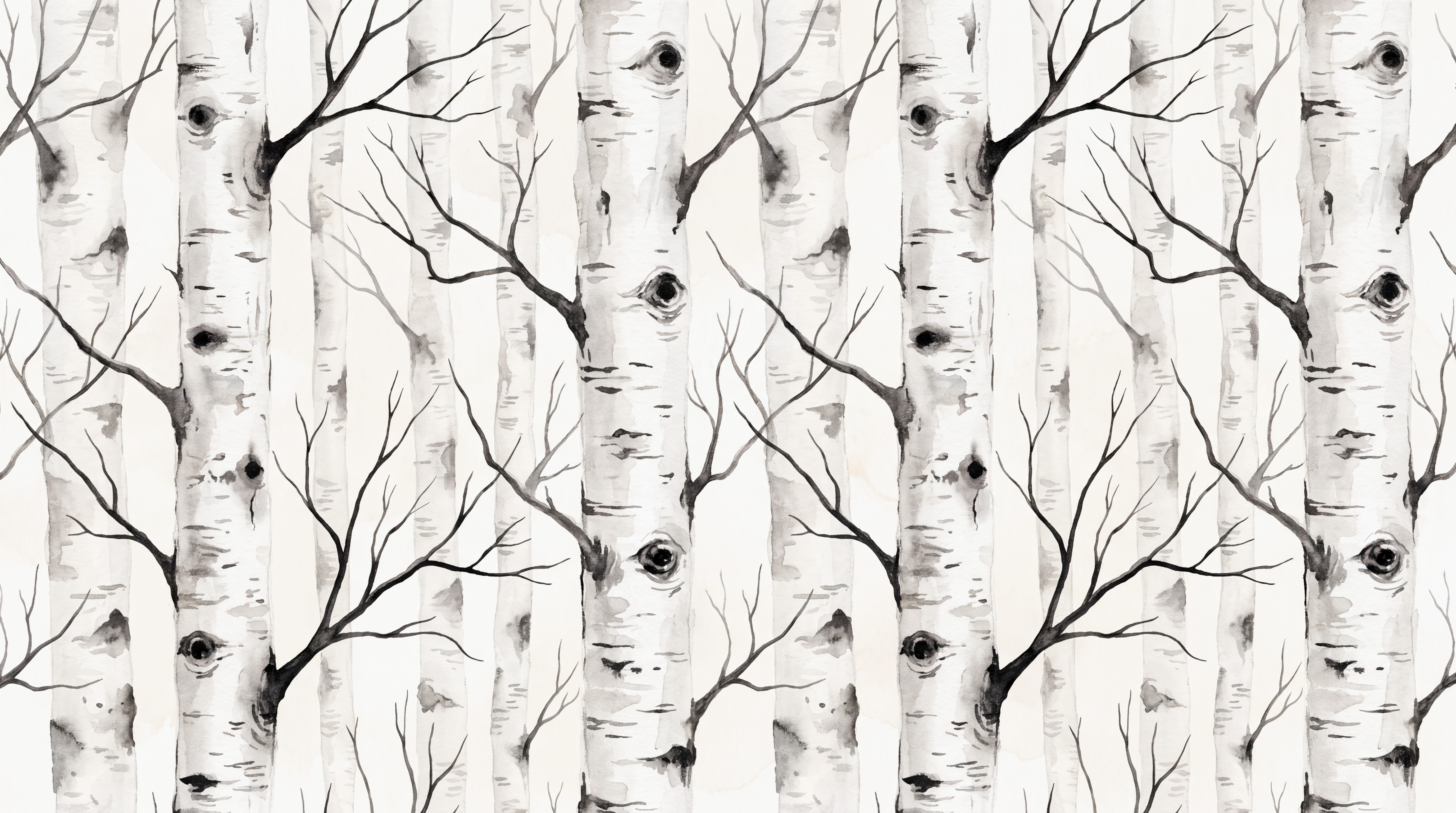 White Abstract Forms Layered Wallpaper Mural, Peel-and-stick Finish