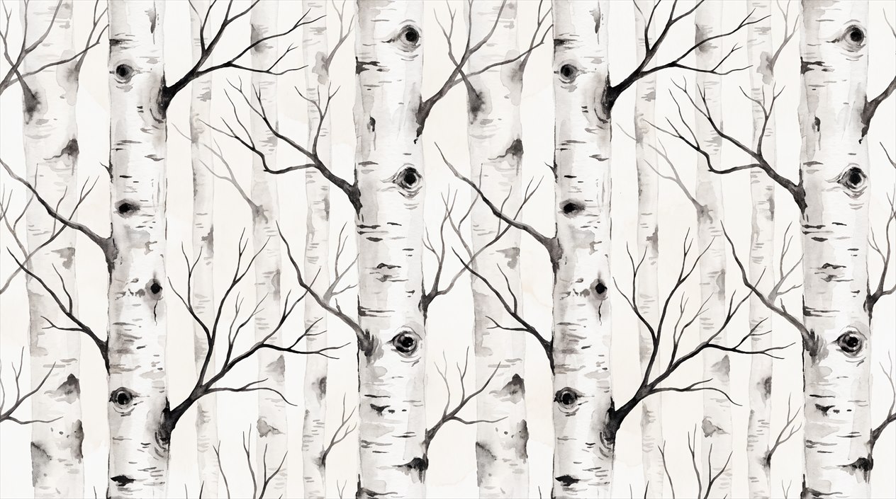 White Abstract Forms Layered Wallpaper Mural Accent-wall-wallpaper-murals, Peel-and-stick Finish