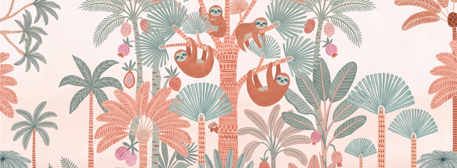 A Balanced Neutral Decorative Patterning Wallpaper Mural Accent-wall-wallpaper-murals, Peel-and-stick Finish