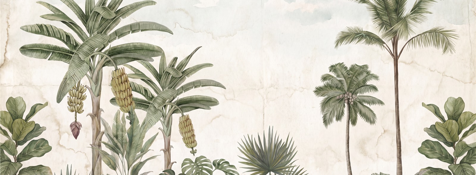 Sage Green Decorative Patterning Wallpaper Mural Accent-wall-wallpaper-murals, Peel-and-stick Finish