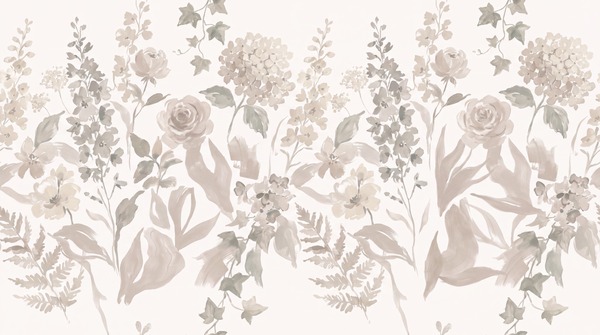 Neutral Abstract Forms Wallpaper Mural Layered Graphic Rhythm Wallpaper Accent-wall-wallpaper-murals, Peel-and-stick Finish