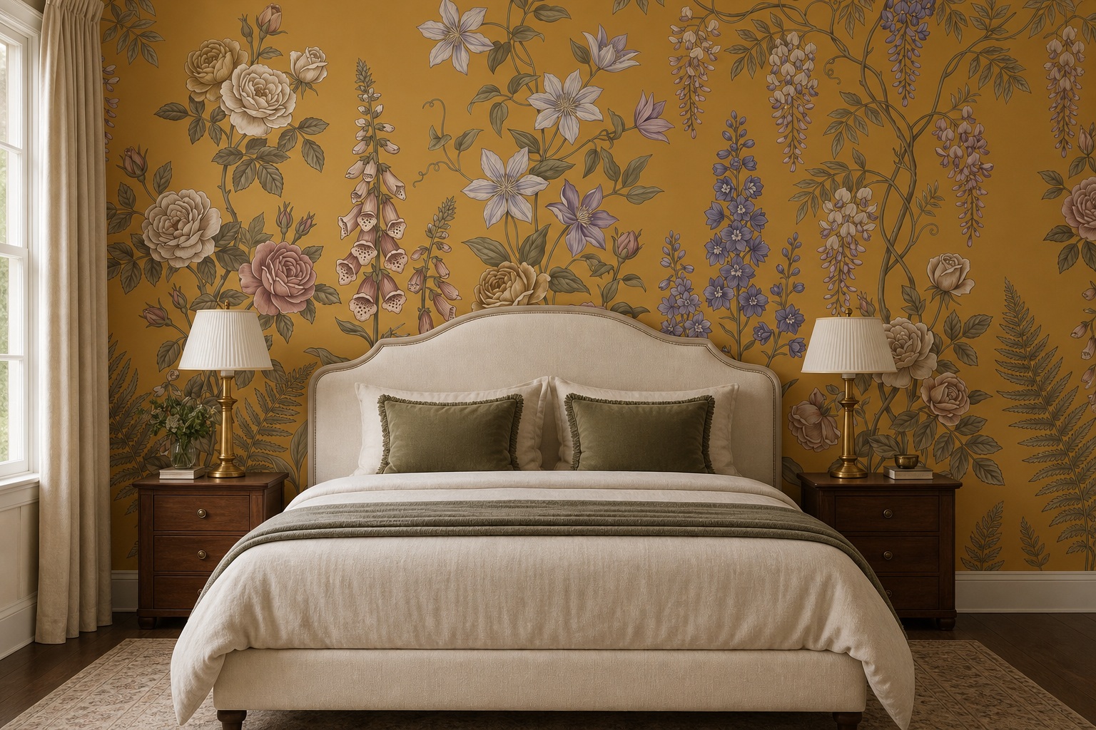Neutral Decorative Patterning Textured Wallpaper Mural Bedroom-wallpaper-murals, Peel-and-stick Finish