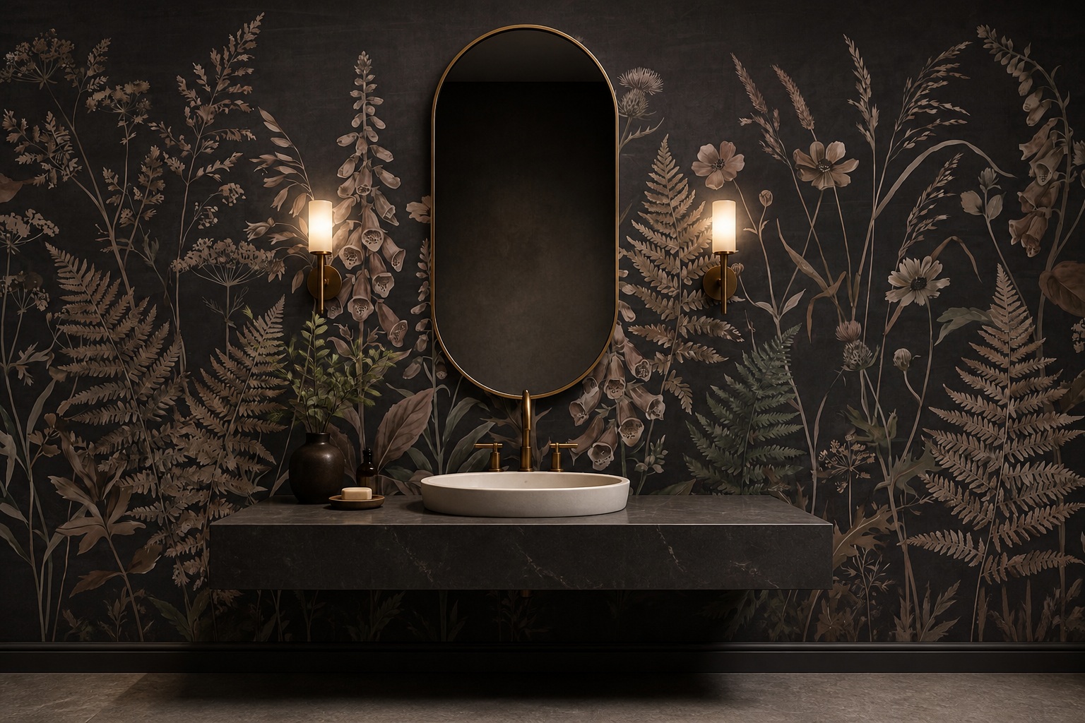 Neutral Stone Texture Painterly Wallpaper Mural Accent-wall-wallpaper-murals, Peel-and-stick Finish