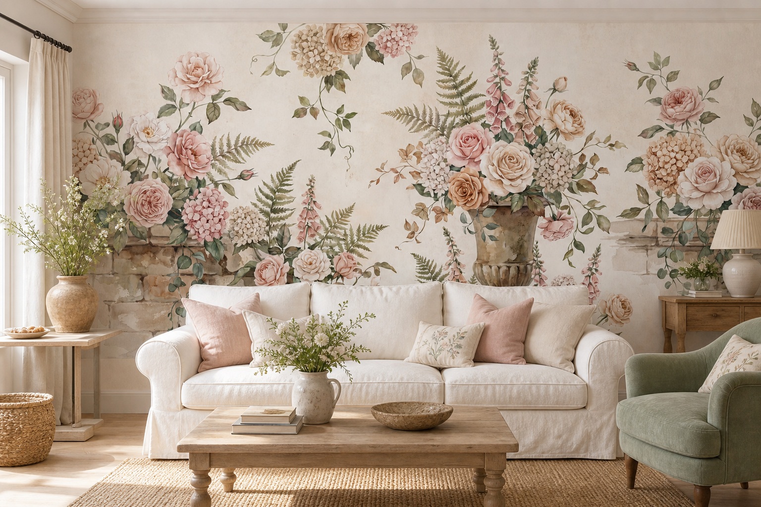 Neutral Abstract Forms Wallpaper Mural Layered Balanced Forms Wallpaper Living-room-wallpaper-murals, Peel-and-stick Finish
