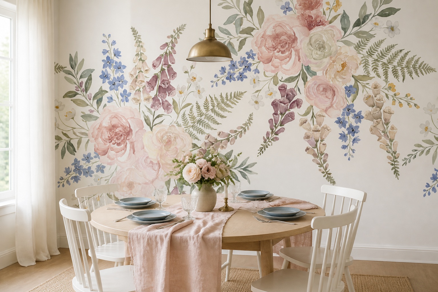 Red And Neutral Decorative Patterning Wallpaper Linear Wallpaper Mural Dining-room-wallpaper-murals, Peel-and-stick Finish