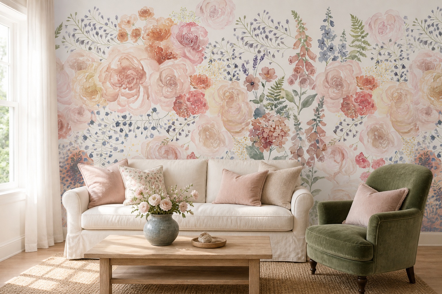 Neutral Abstract Forms Wallpaper Mural Layered Abstract Detail Wallpaper Living-room-wallpaper-murals, Peel-and-stick Finish