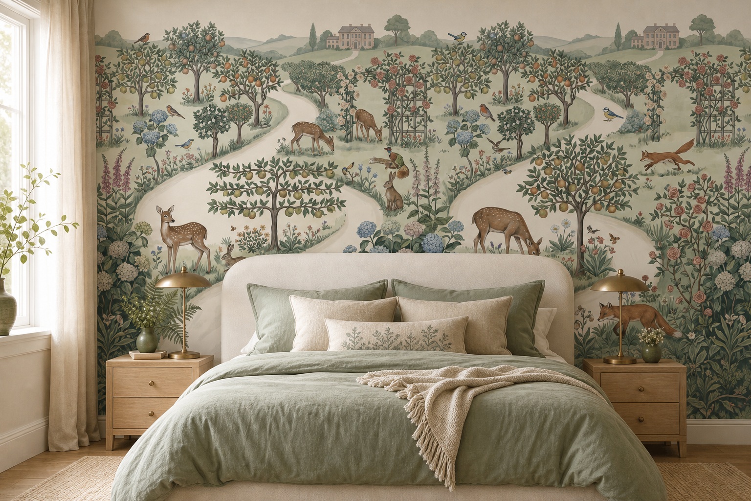 Neutral Stone Texture Layered Wallpaper Mural Bedroom-wallpaper-murals, Peel-and-stick Finish