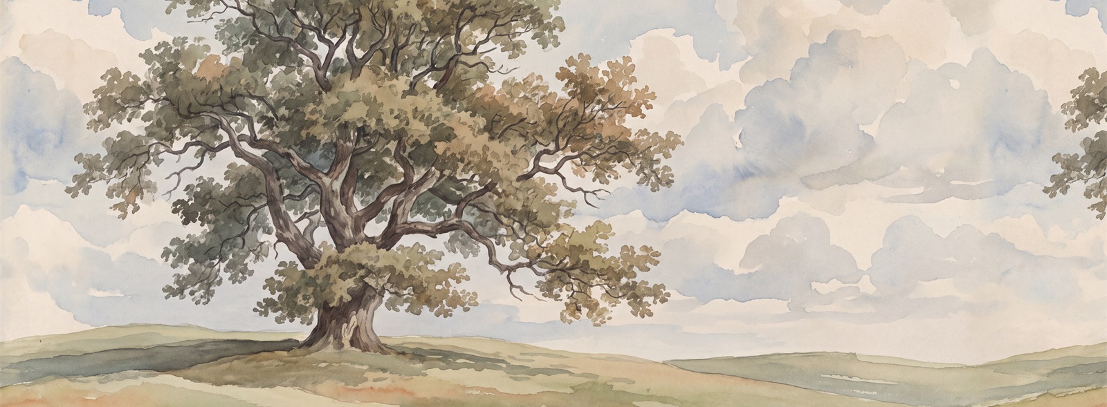 Beige Tree Silhouettes Wallpaper Mural, Peel-and-stick Finish