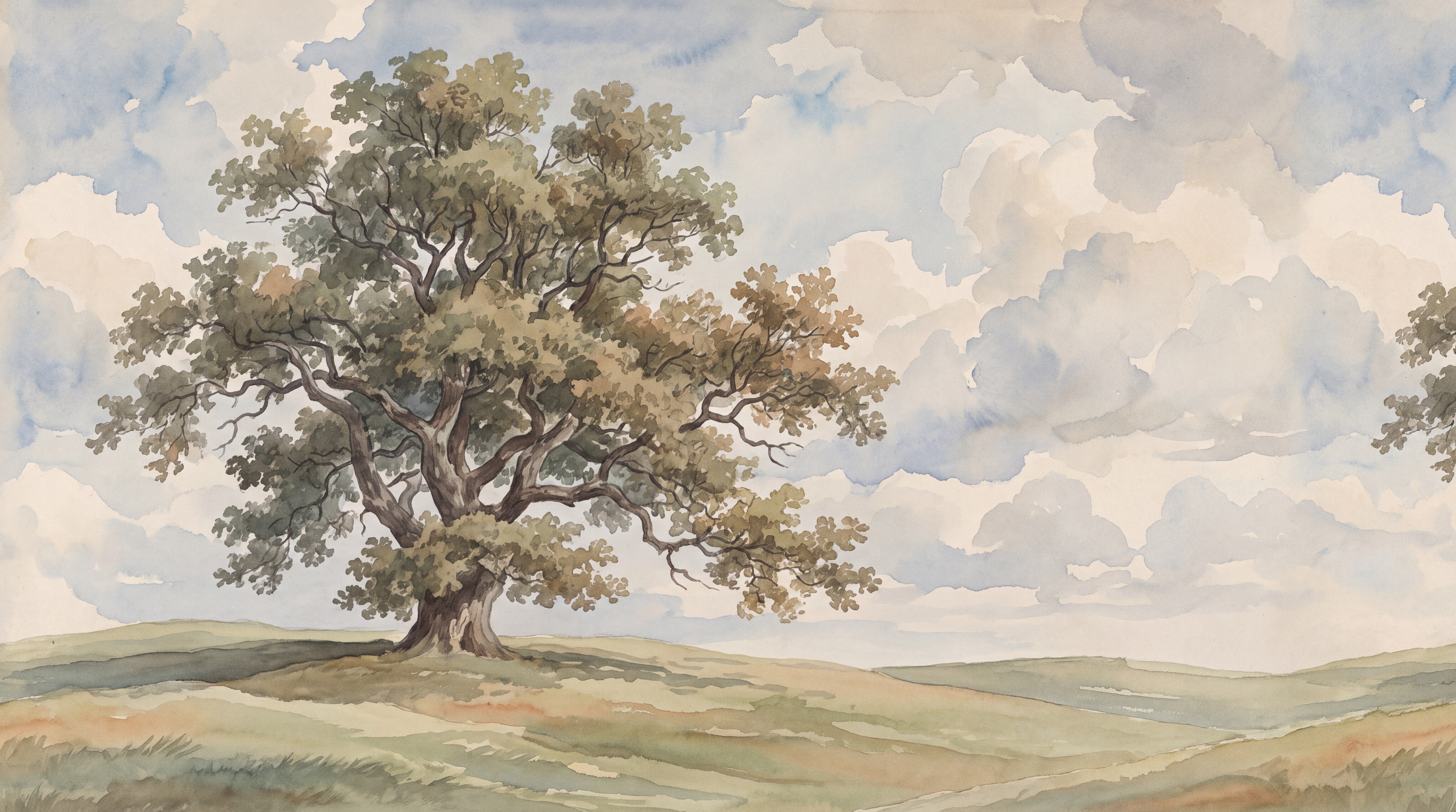 Beige Tree Silhouettes Wallpaper Mural, Peel-and-stick Finish