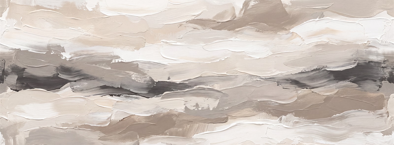 Muted Abstract Ocean Wave Bands Wallpaper Mural — Wallpaper Mural Design, Peel-and-stick Finish