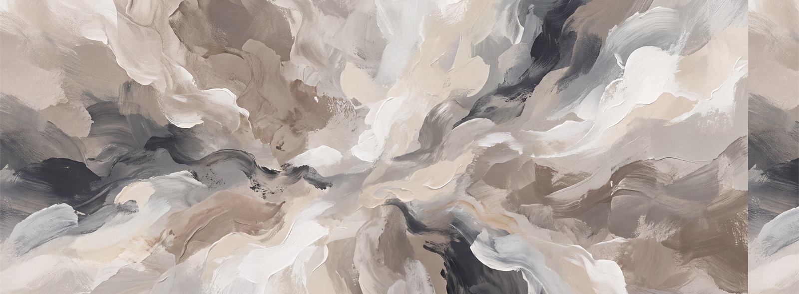 Grey Abstract Watercolour Burst Wallpaper Mural — Wallpaper Mural Design, Peel-and-stick Finish