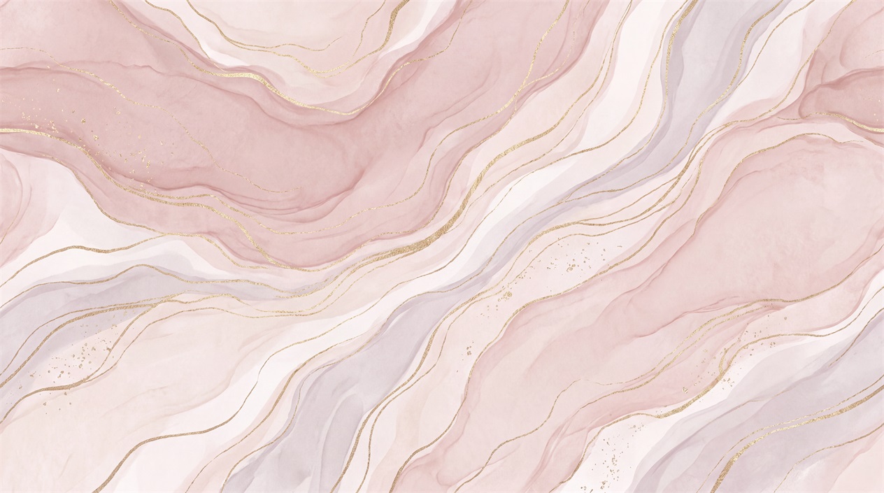 Pink Marble Veining Decorative Wallpaper Mural Accent-wall-wallpaper-murals, Peel-and-stick Finish
