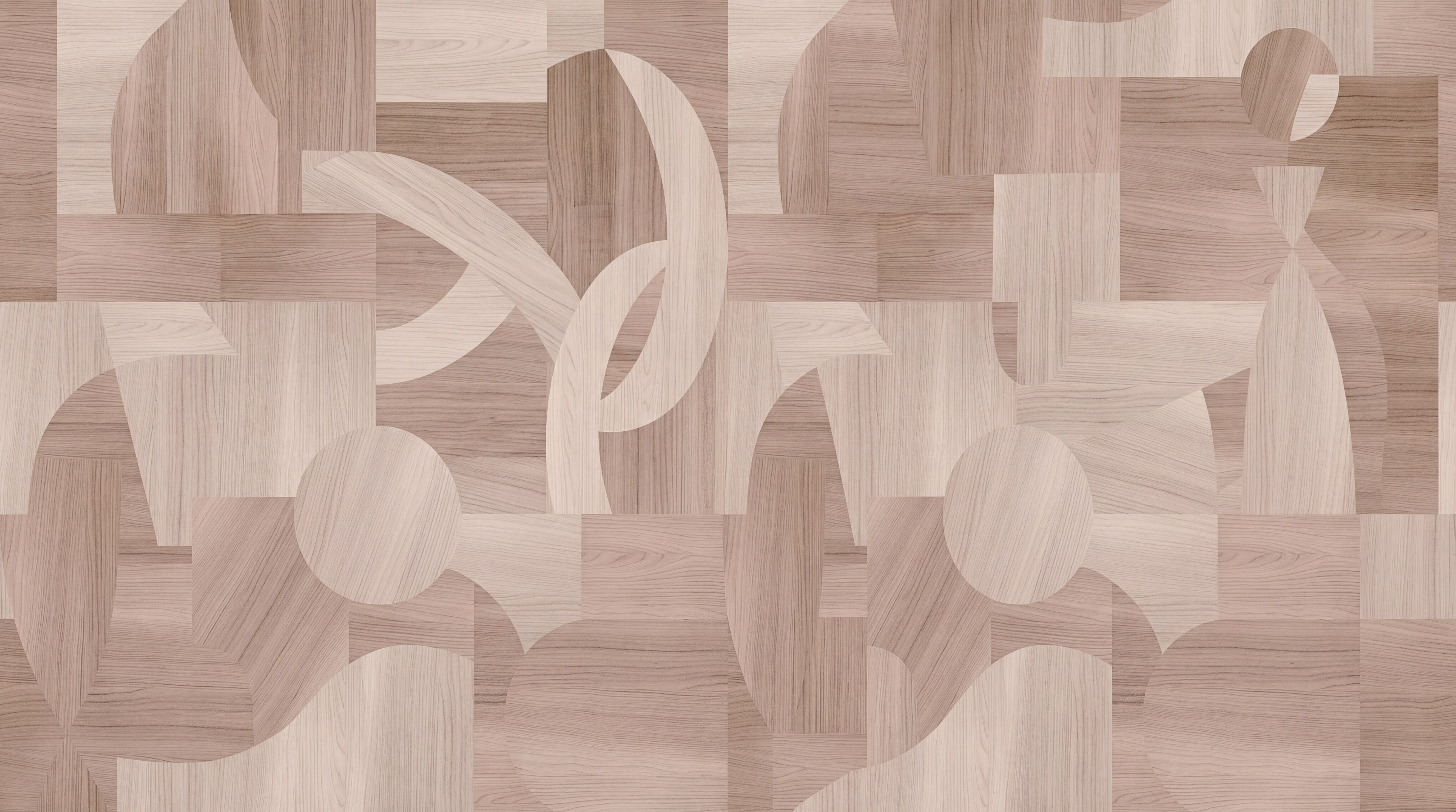 Tan And Neutral Abstract Forms Linear Forms Wallpaper Mural Accent-wall-wallpaper-murals, Peel-and-stick Finish