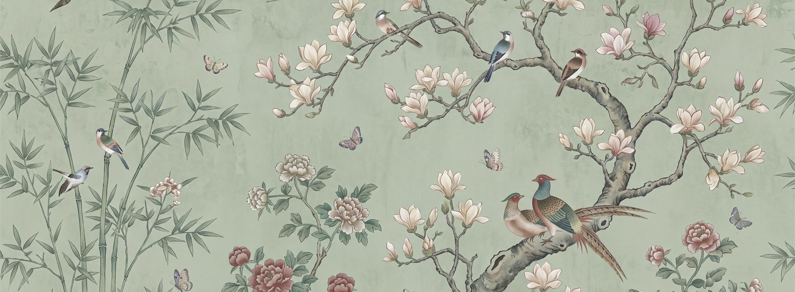 Sage Green Abstract Forms Organic Wallpaper Mural Accent-wall-wallpaper-murals, Peel-and-stick Finish