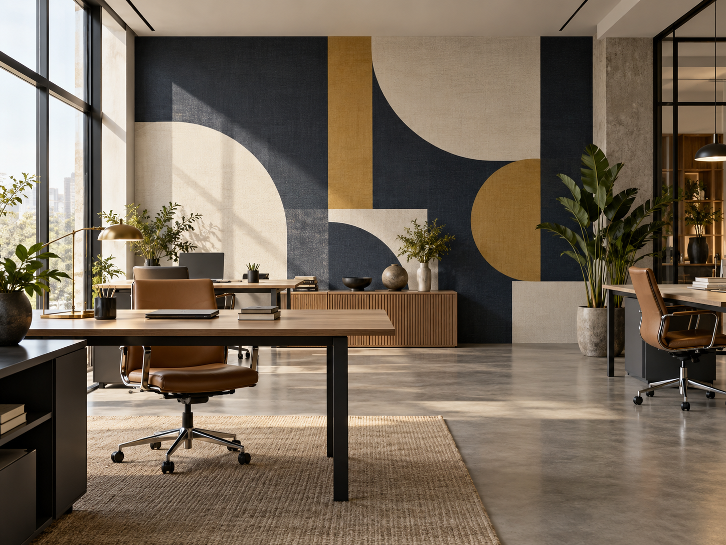 Creative Office Interior custom wallpaper project inspiration